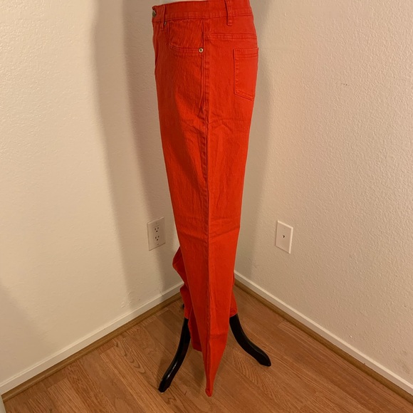 NWT Diane Gilman DG2 Red Flare Jeans - Size 8Tall - Picture 2 of 6